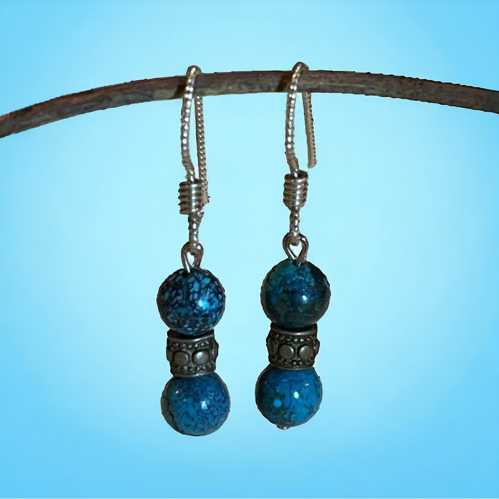 Handmade Turquoise Earrings By Teresa Lewy
